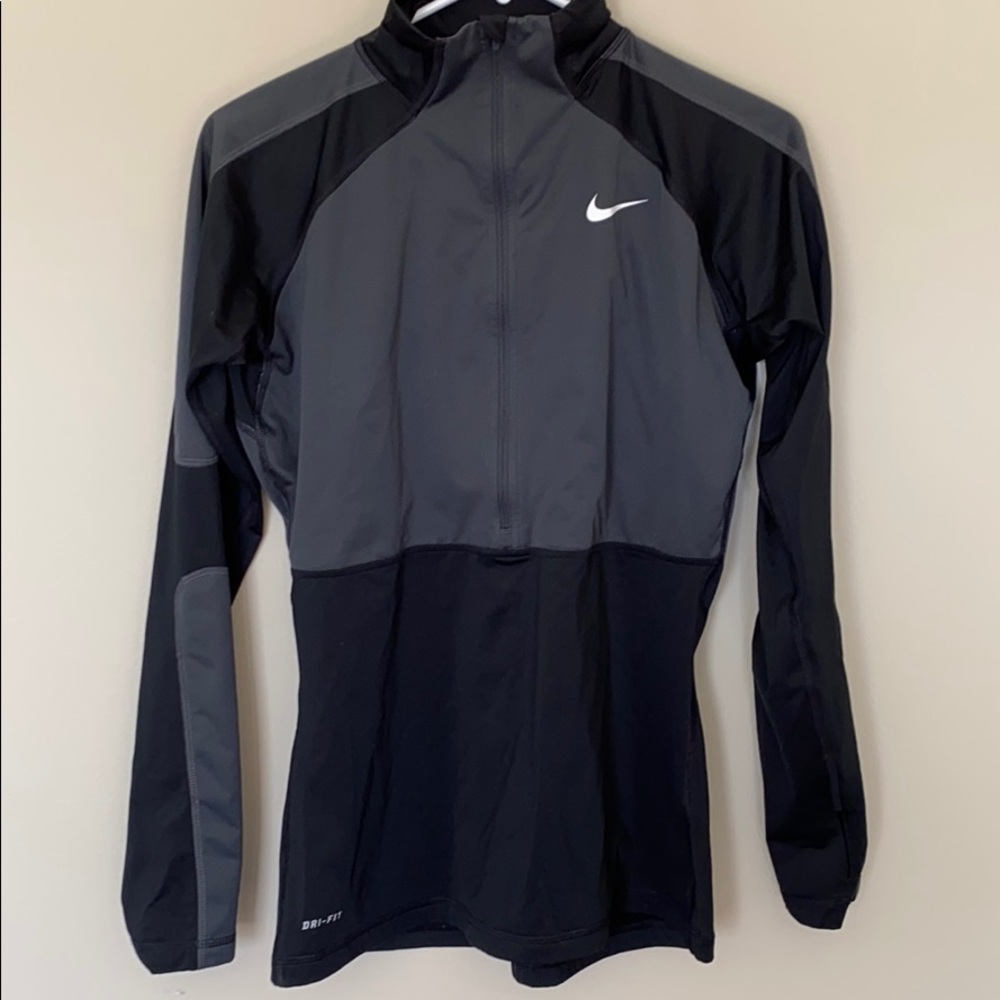 Nike Black Pullover w/ Zipper
